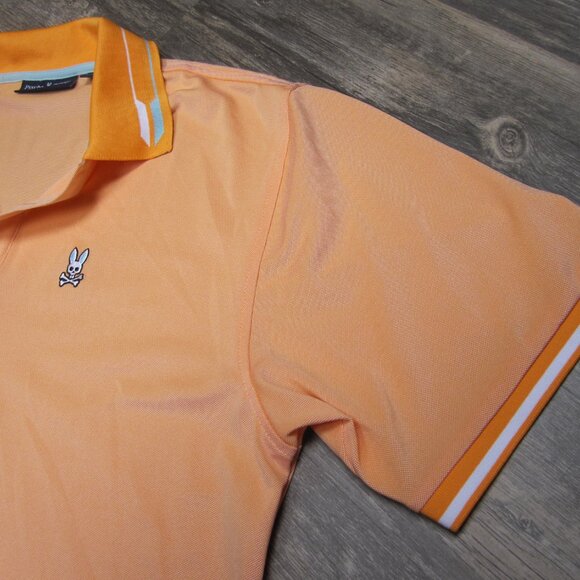 Orange & White Psycho Bunny Polo - Picture 4 of 6